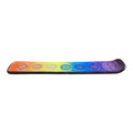 Chakra ceramic incense holder shown from underneath with pale blue base