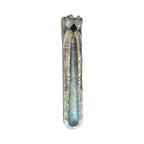Relaxed Buddha incense stick holder showing reclining figure and ornate long tray from the side
