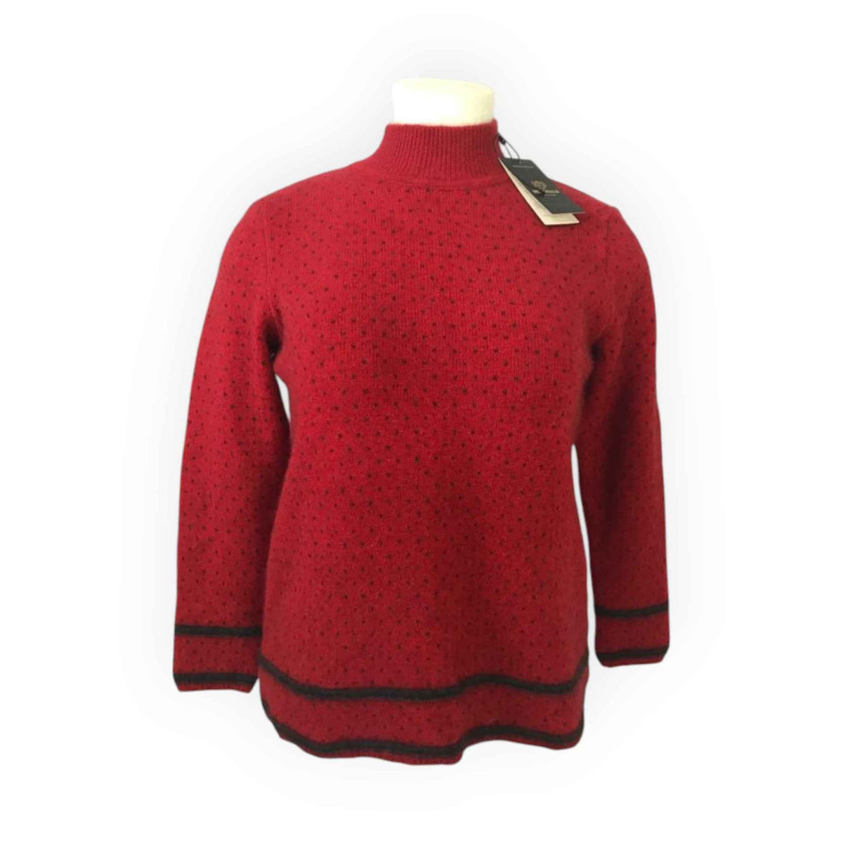 McDonald Possum Merino Two Tone Jersey - Red/Charcoal
