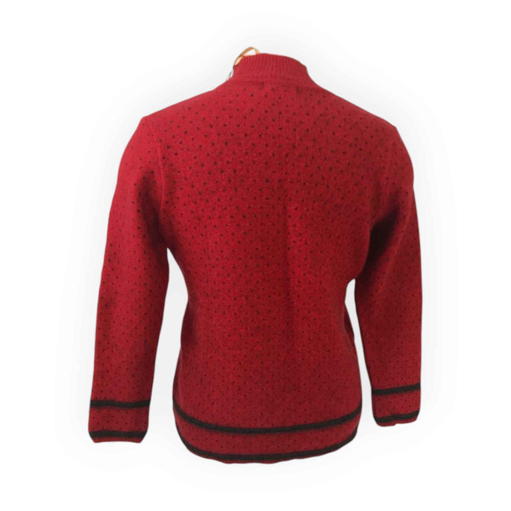 McDonald Possum Merino Two Tone Jersey - Red/Charcoal