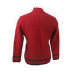 McDonald Possum Merino Two Tone Jersey - Red/Charcoal