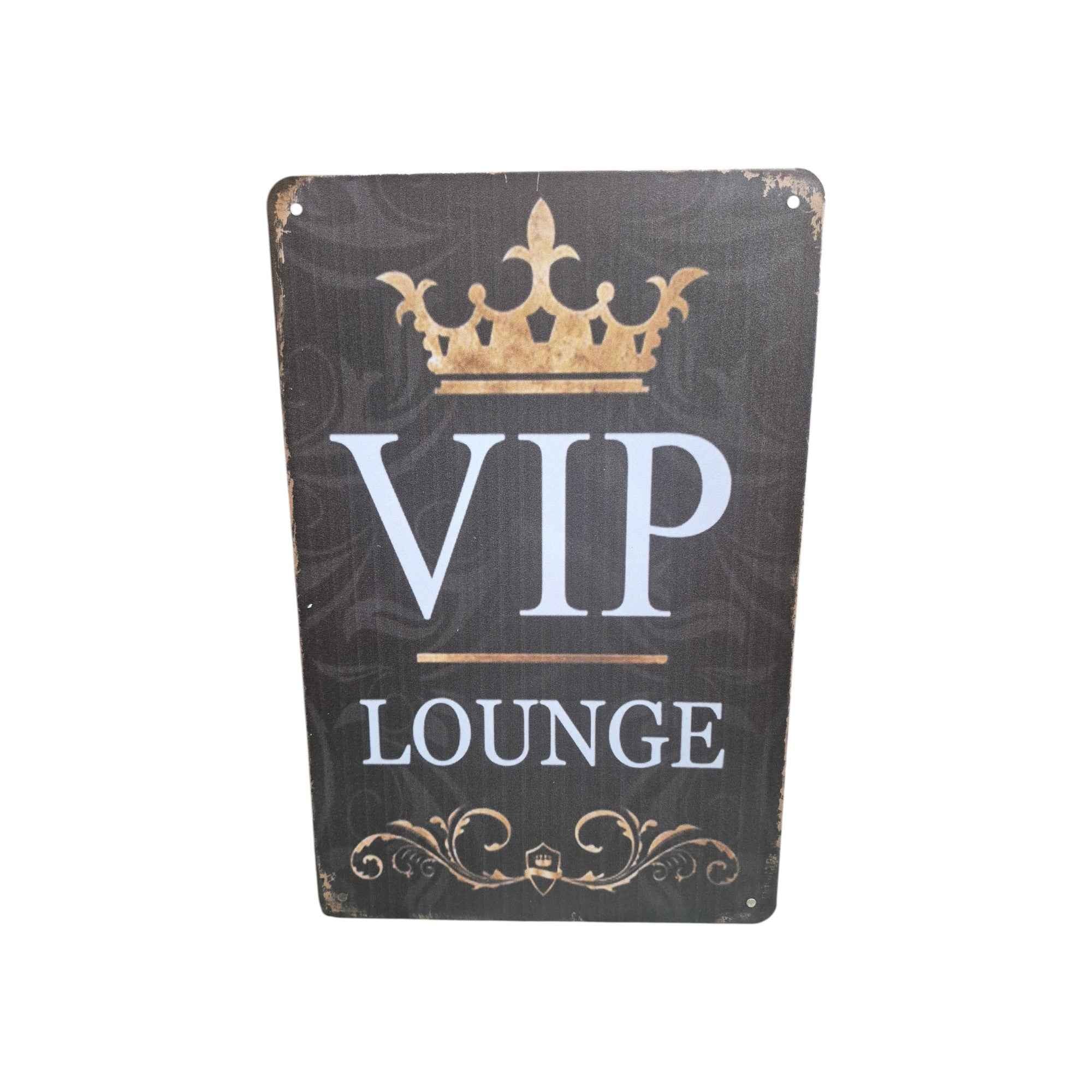 VIP Lounge Metal Sign