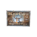 Man Cave – Trophy Room, Head Mounts, Hunters Only Metal Sign
