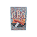Backyard BBQ Master Chef Metal Sign