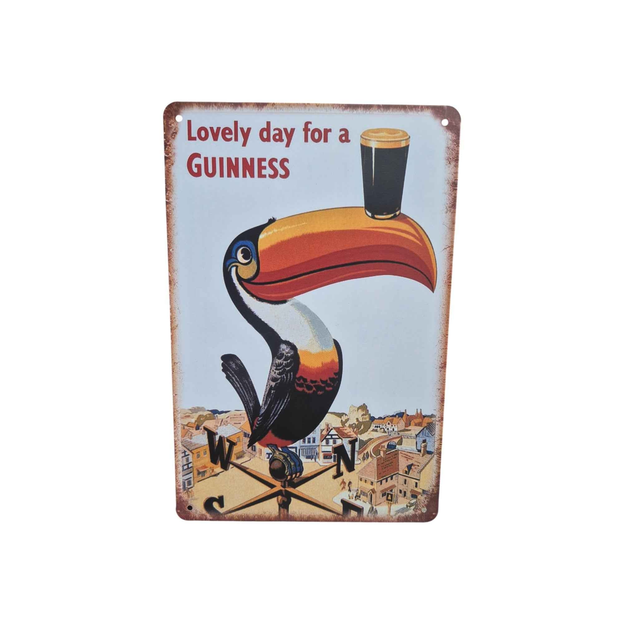 Lovely Day for a Guinness Metal Sign