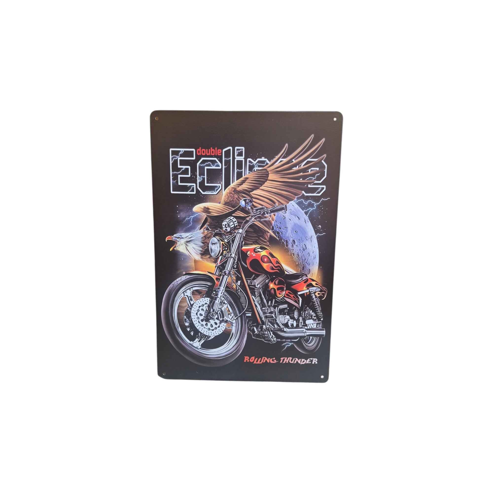 Double Eclipse – Rolling Thunder Metal Sign