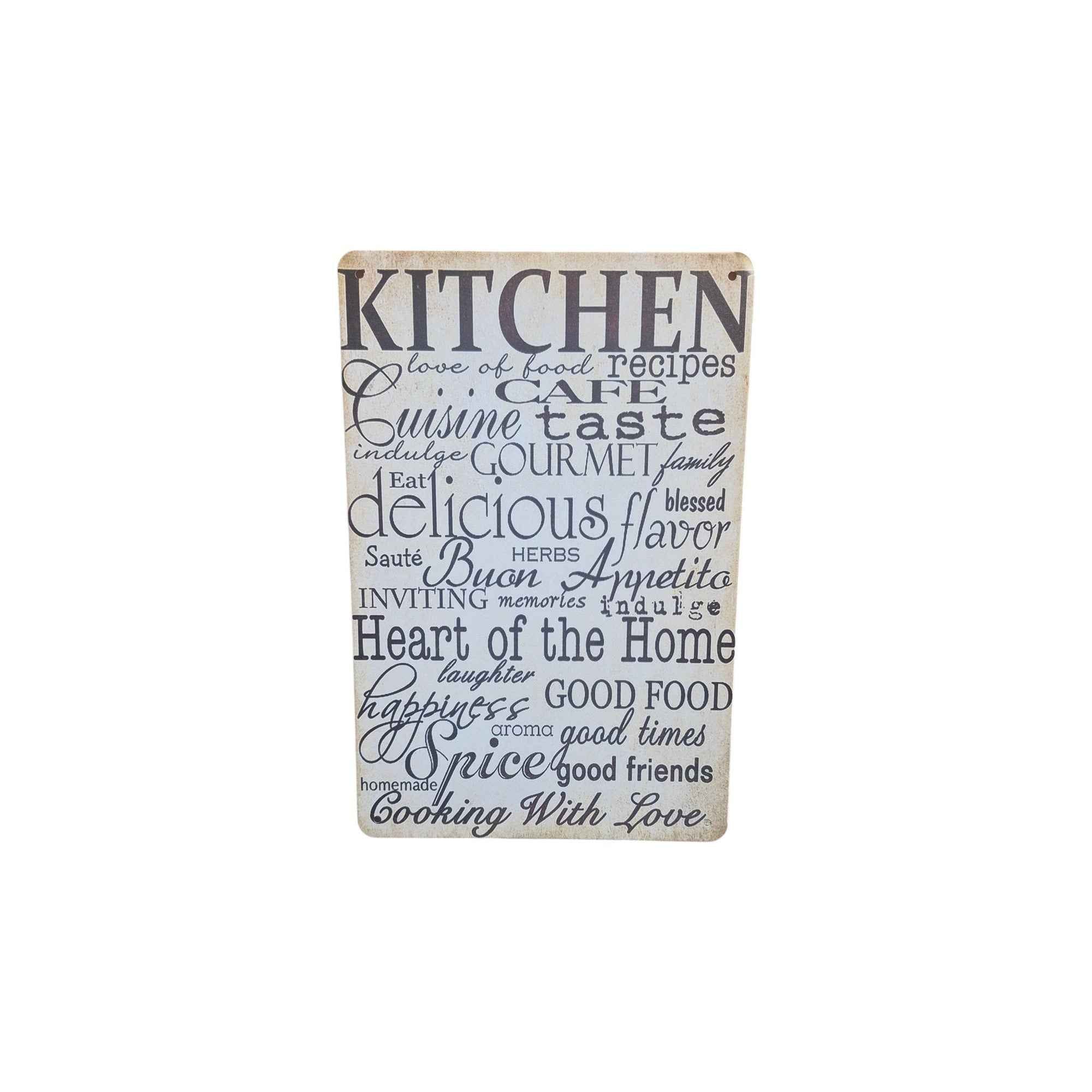 Kitchen – Heart of the Home Metal Sign