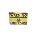Warning Biohazard Metal Sign