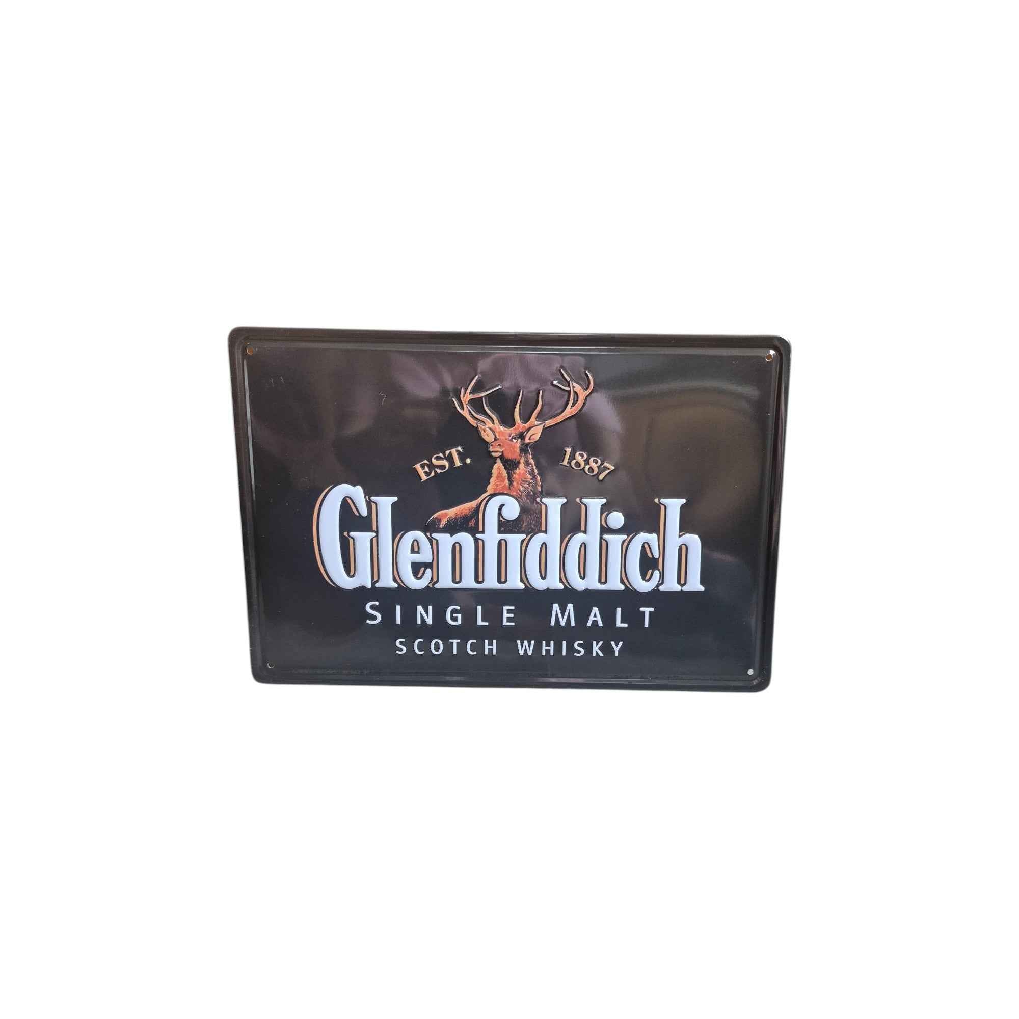 Glenfiddich Single Malt Scotch Whisky Vintage Metal Sign