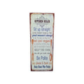 Kitchen Rules Metal Sign