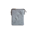 Faux Leather Crossbody Bag with Laser-Cut Fern Detail