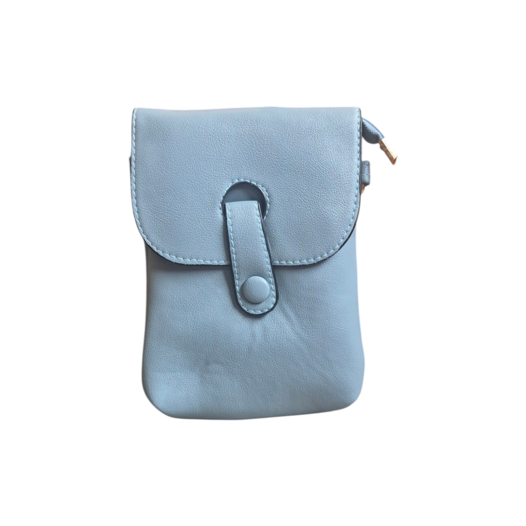 Tab Clasp Crossbody Phone Bag Denim Blue nz