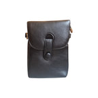 Tab Clasp Crossbody Phone Bag Black nz