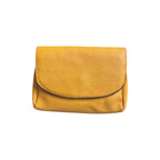 Loren Boyd curved flap crossbody handbag with adjustable strap, featuring a sleek design and stylish leather finish. nz