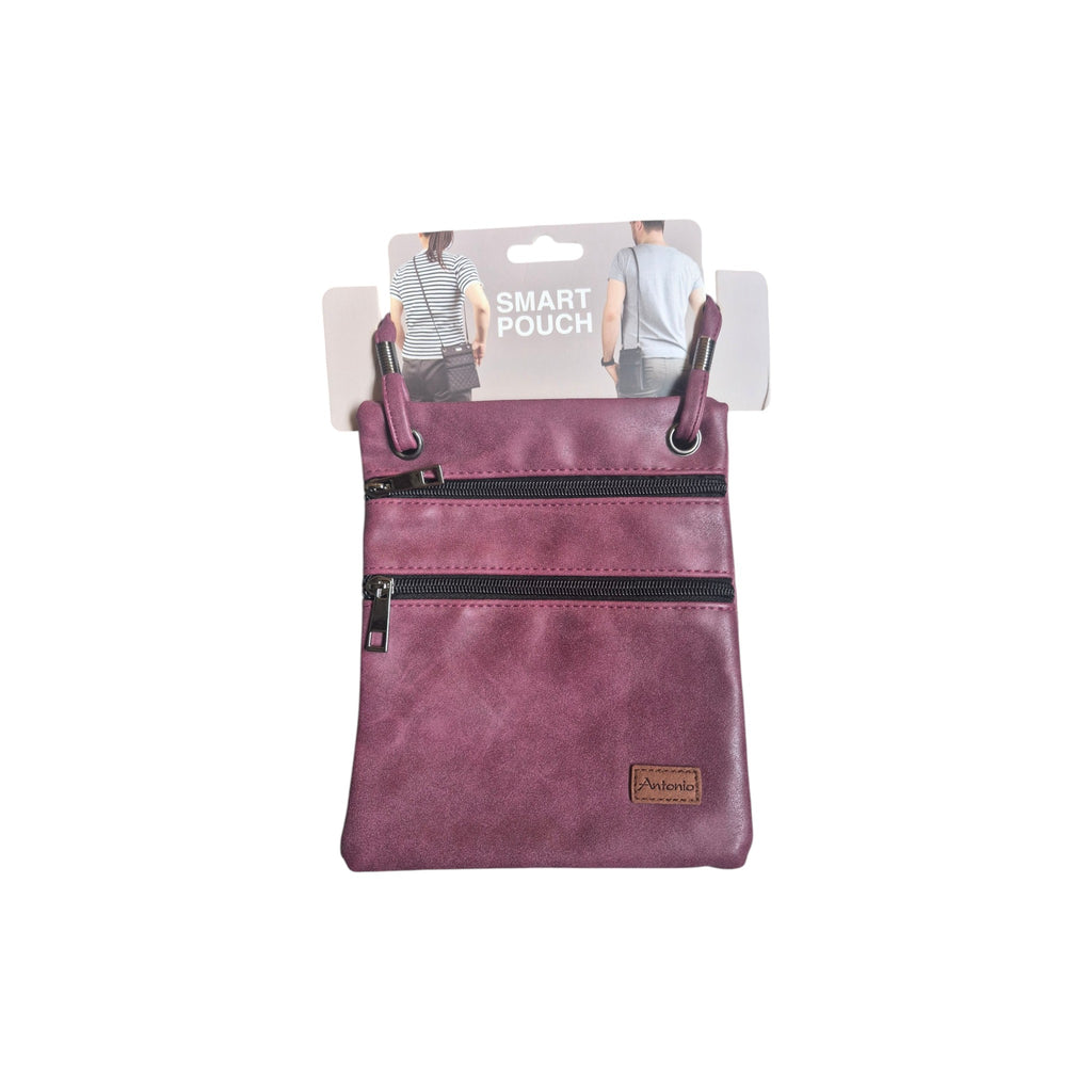 Antonio smart pouch crossbody handbag with adjustable strap and sleek design, ideal for everyday use and stylish outings. nz