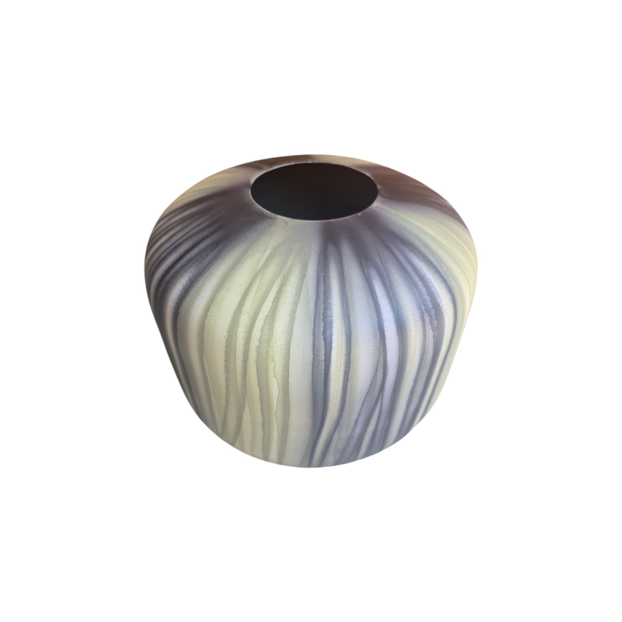Broste Copenhagen Dead Sea Rock Ridge Vase featuring textured ceramic surface and organic shape, ideal for modern home decor. nz