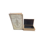 Fleur De Lys Set of 2 decorative Book Storage Boxes home style antique decor nz