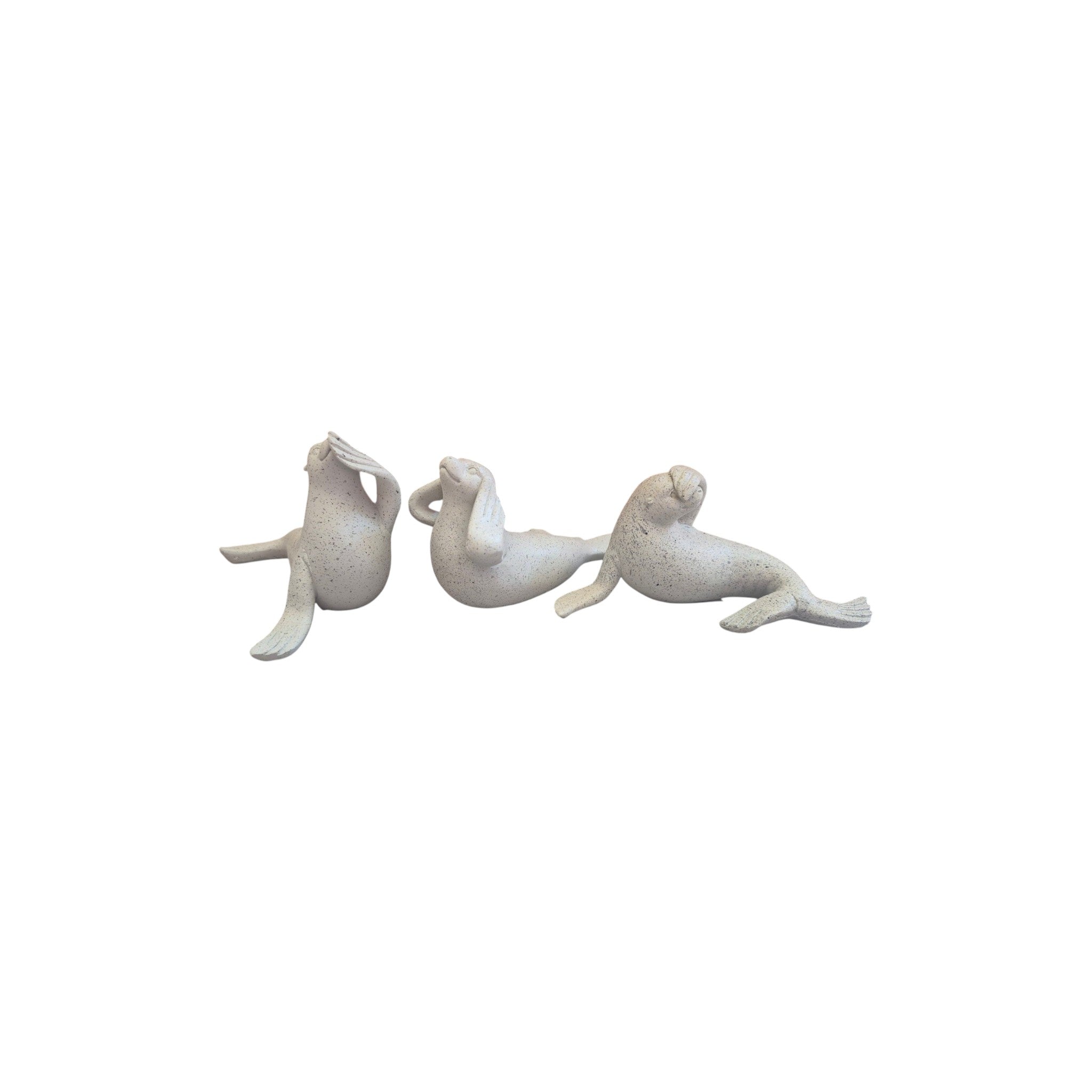 Hear See Speak No Evil Seal Set of 3 - Grey nz