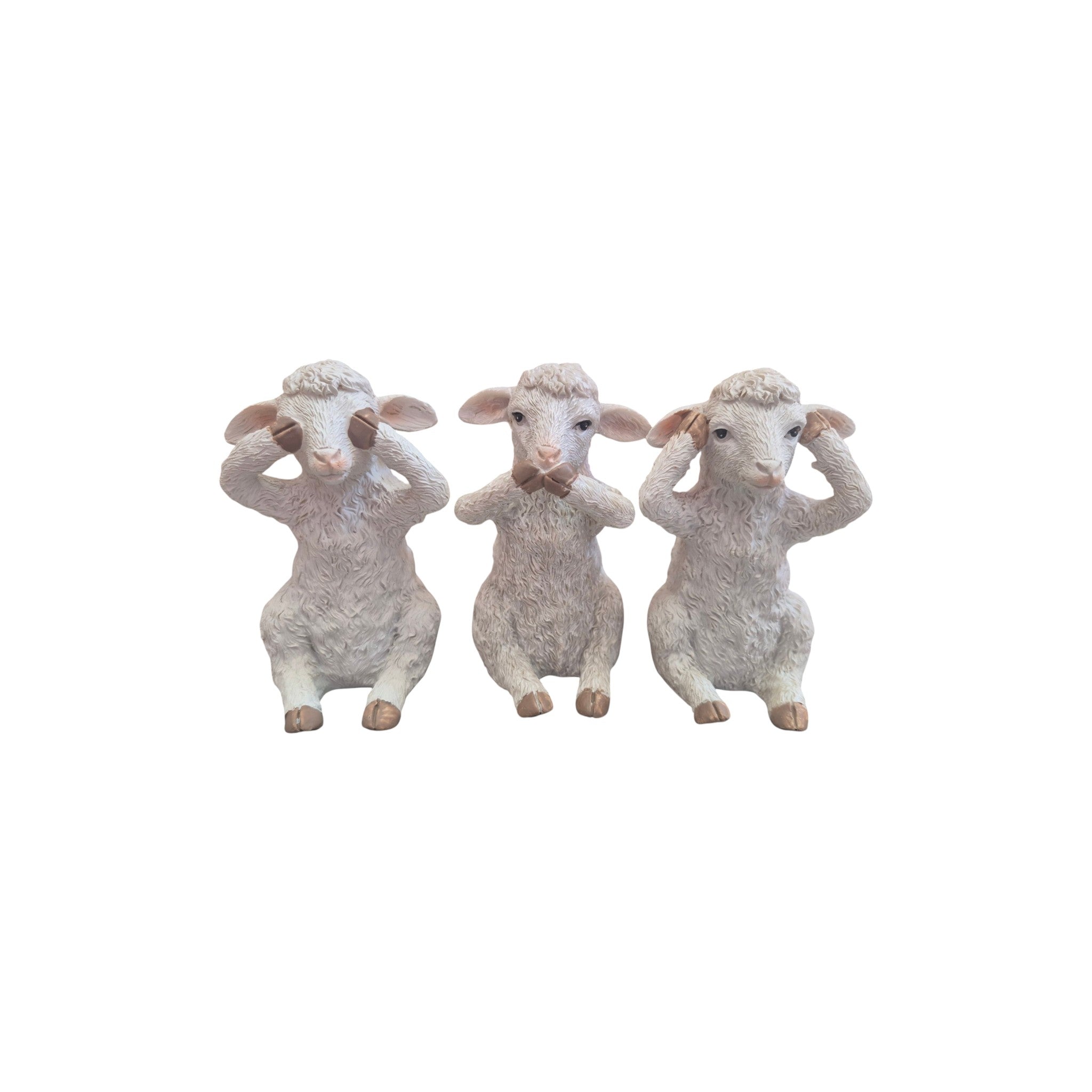Hear See Speak No Evil Sheep Set of 3 nz