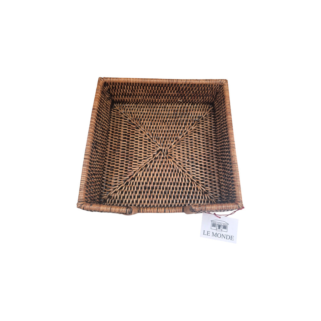 Rattan Napkin Holder 22x22cm nz