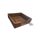 Rattan Napkin Holder 22x22cm nz