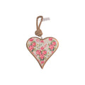 Narrow White Wood Hanging Heart nz