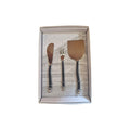 3-Piece Cheese Knife Set – Black & Stainless nz