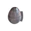 Rajendra Artisan Pot - Charcoal Striped nz Loren Boyd