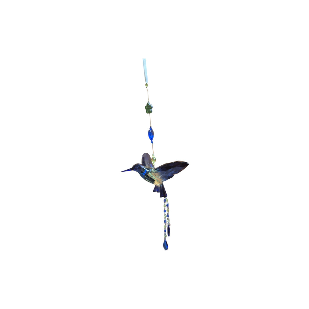 Hanging Hummingbird Suncatcher - Blue/Green nz