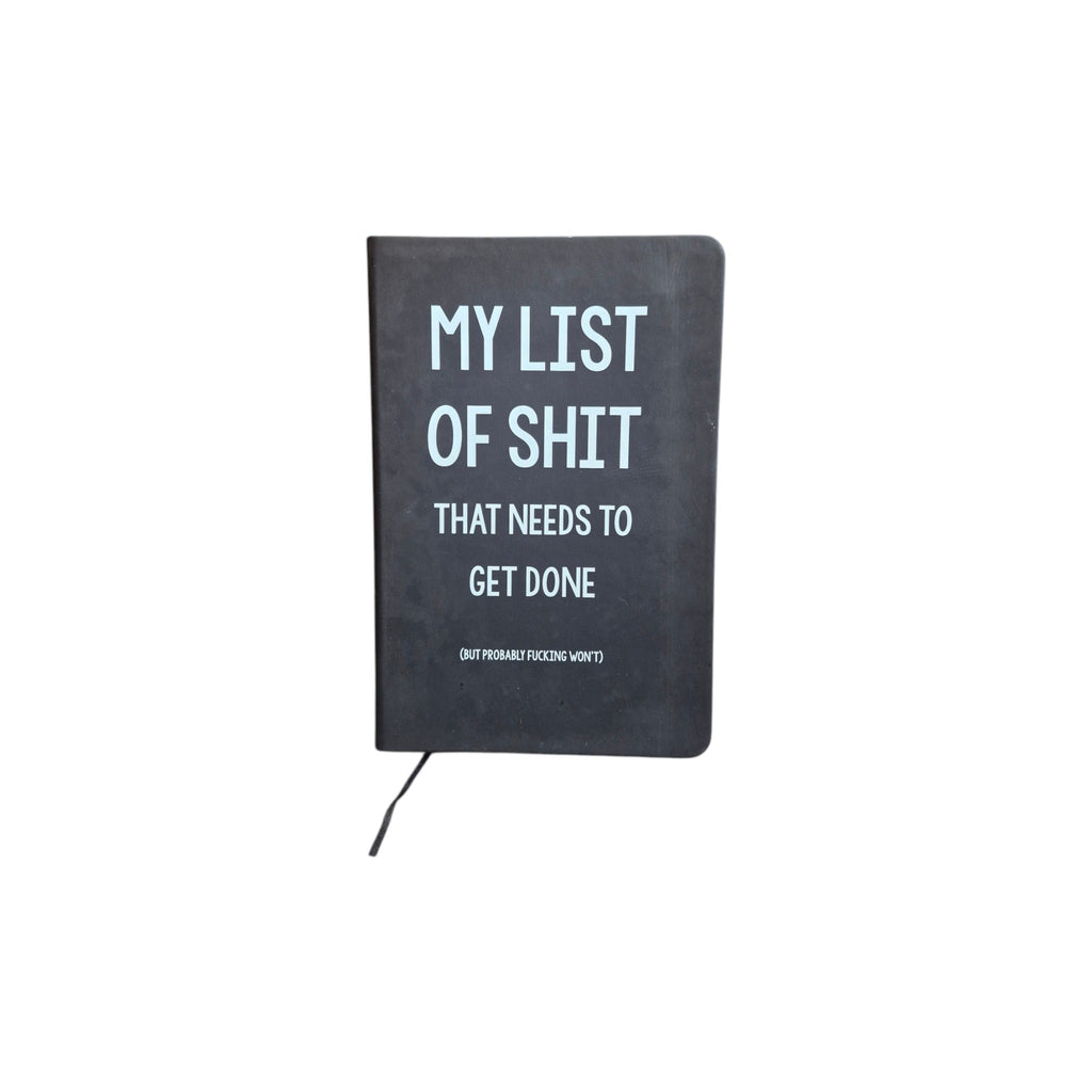 My List of Sh*t That Needs to Get Done Black Notebook nz