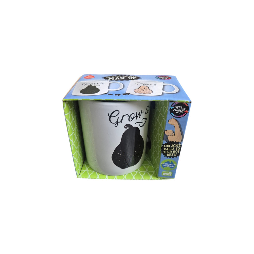 Grow a Pair Heat Changing Mug Man up nz