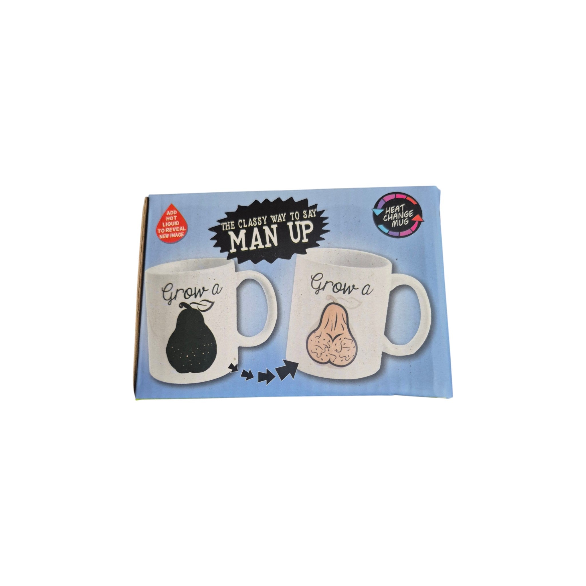 Grow a Pair Heat Changing Mug Man up nz