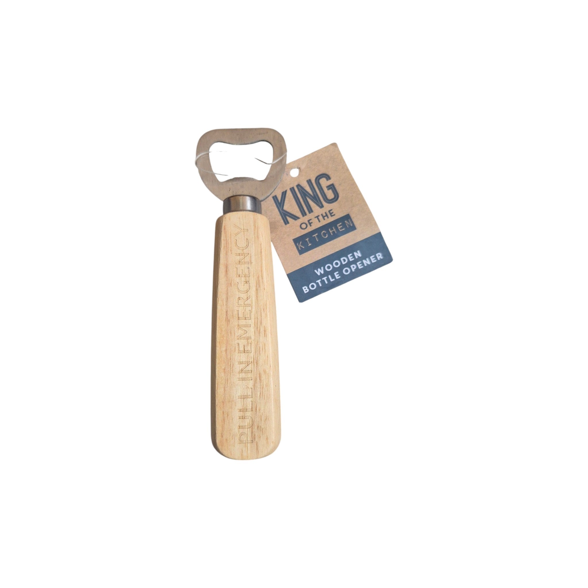 Engraved Pull in Emergency Wooden Bottle Opener nz