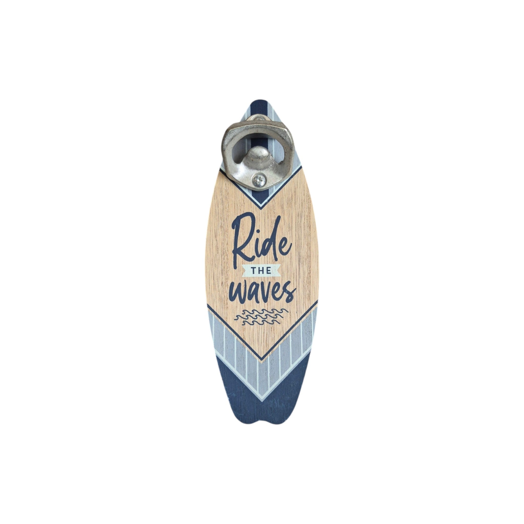 wooden Ride the Waves Surfboard Bottle Opener wall mounted nz