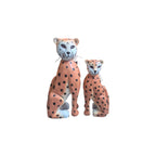Pair of Wooden Cheetahs nz