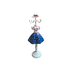 Blue Daisy Skirt Mannequin Jewellery Holder 31cm 4 hook nz