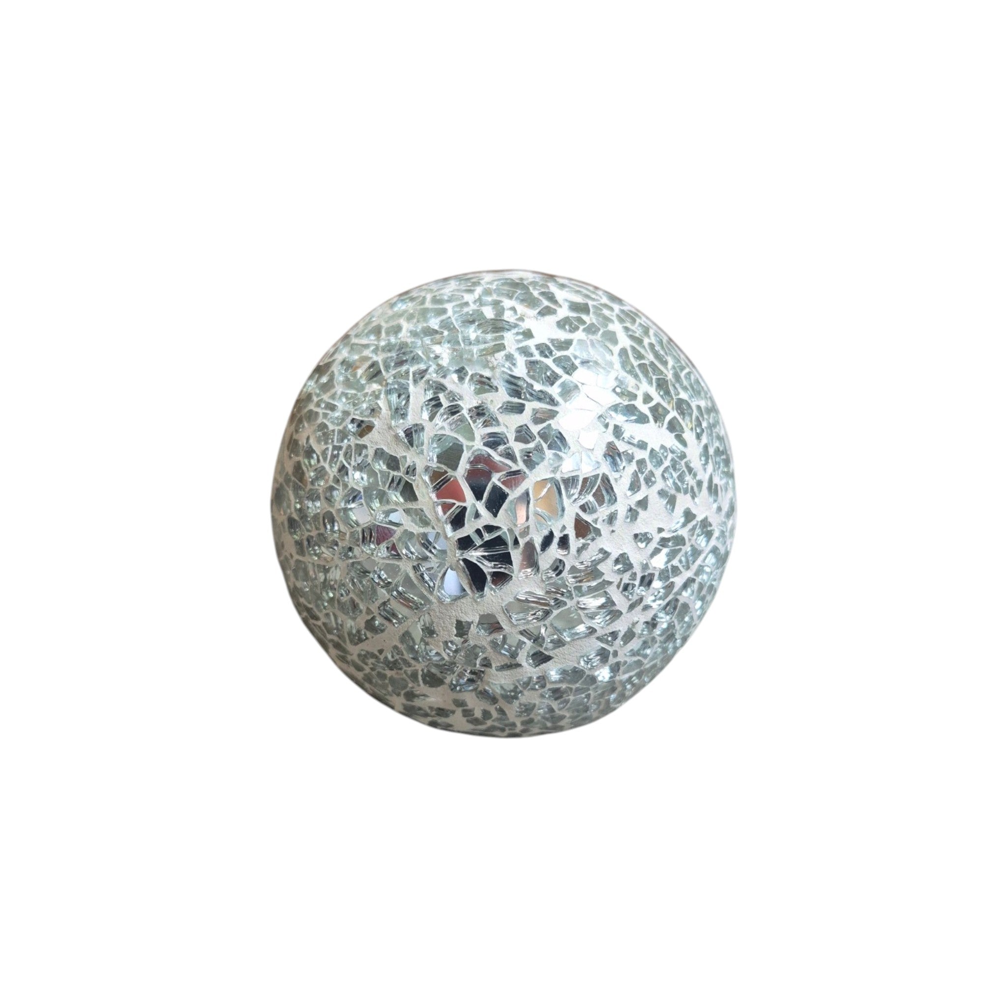 Silver Mosaic Decorative Ball - Small nz