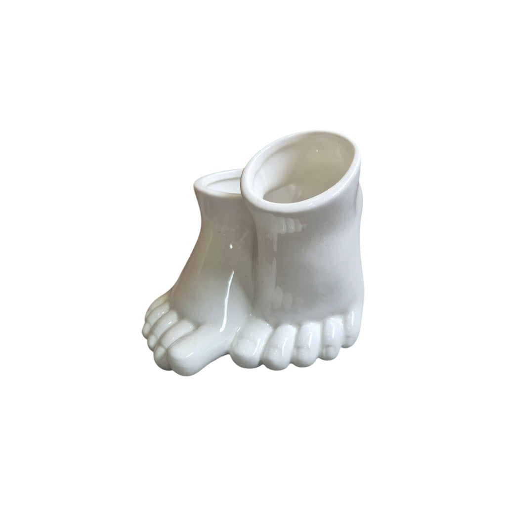 Loren Boyd Baby Feet Planter in a decorative pot, featuring a cute baby feet design perfect for home decor and plant display. nz