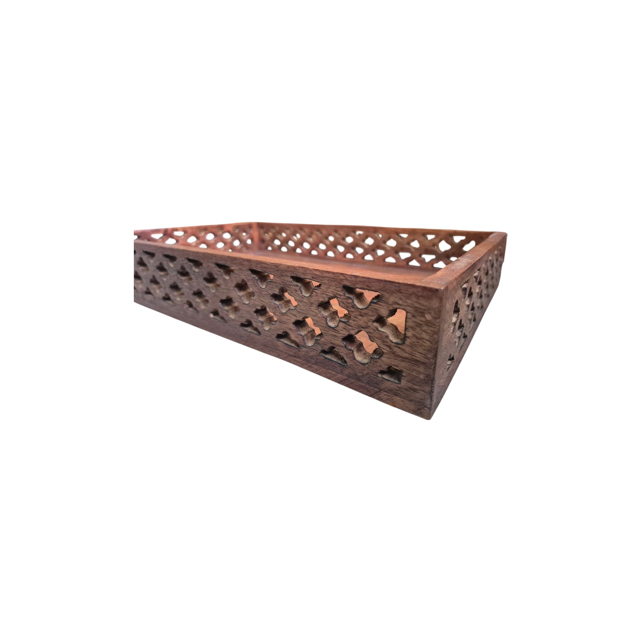 Mango Wood Cutout Tray nz