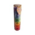 Seven Chakras Tall Fragrant Layered Candle 80g nz
