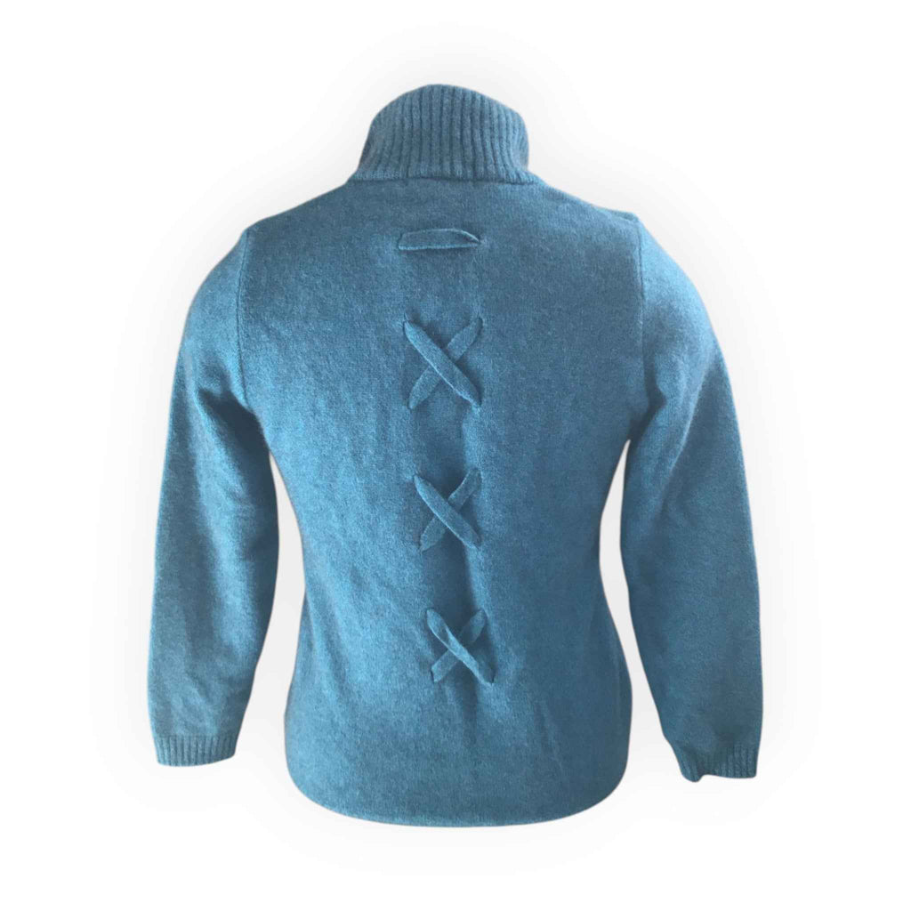 Koru Zip Jacket with Pockets & Crossover Back - Pacific