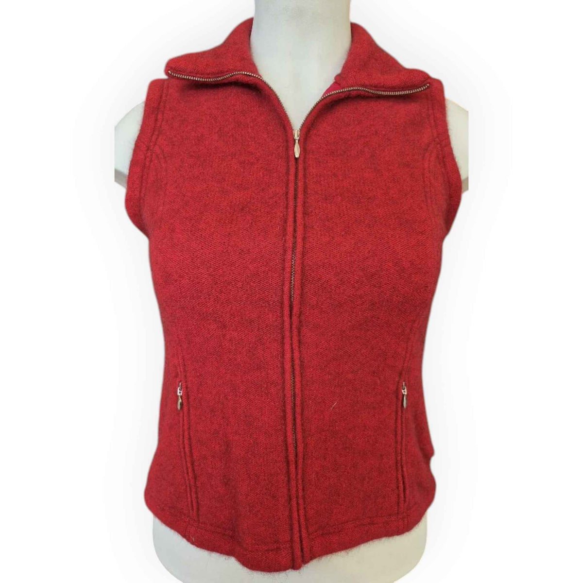 Koru Possum Merino Vest - Rata Red