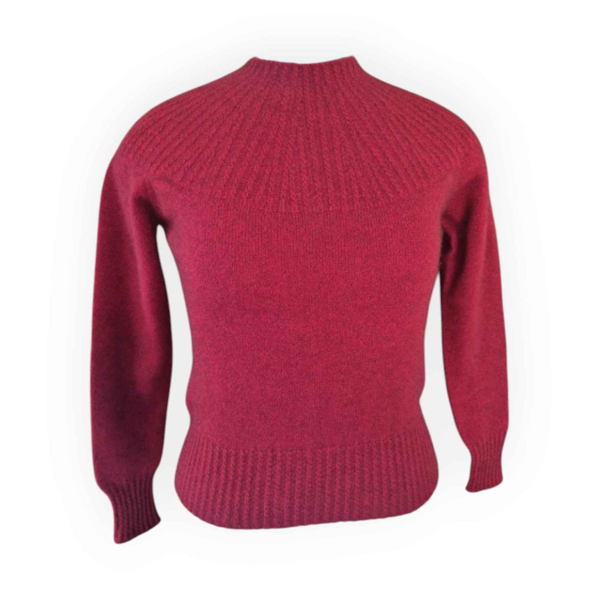 McDonald Ladies Yoke Neck Cable Jersey - Red