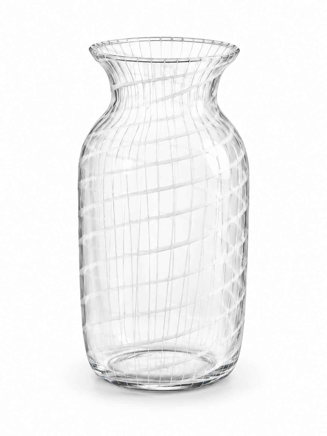 White Lattice Large Vase