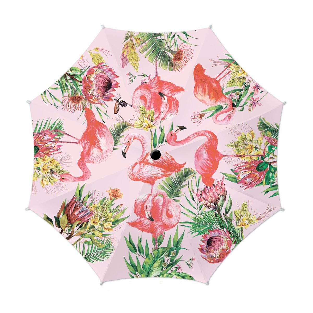 Michel Design Works Flamingo Travel Umbrella auto open push button nz